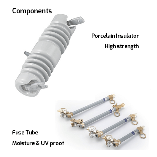 10-15kV Porcelain insulator for Drop Out Fuse Cutout